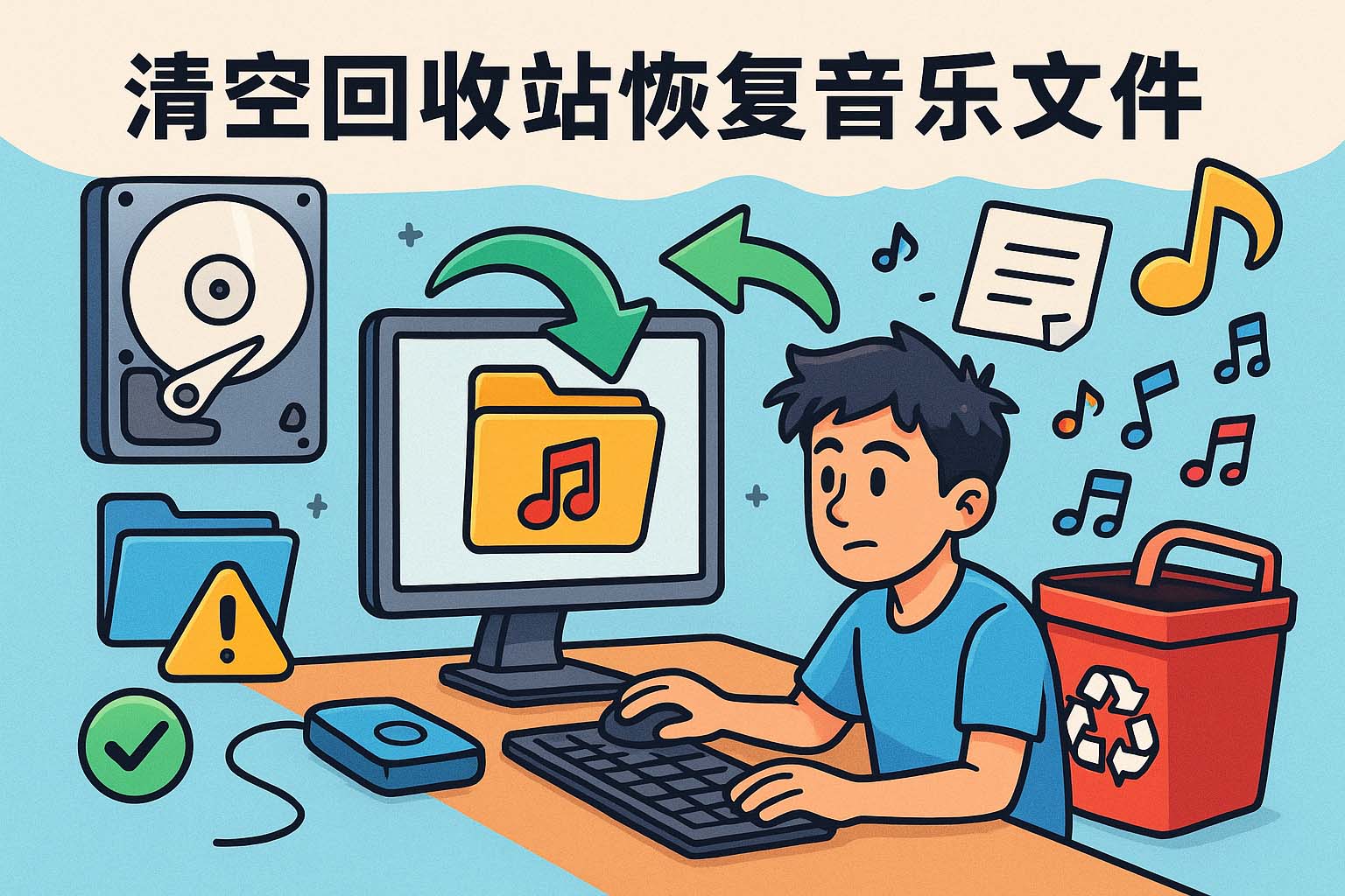 清空回收站恢复音乐文件的方法