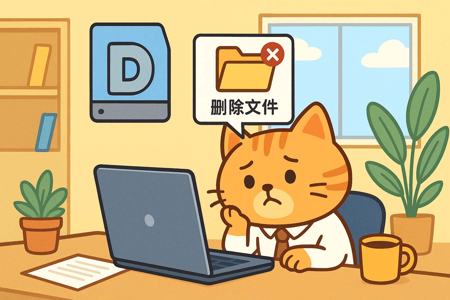 不用第三方软件恢复D盘删除的文件方法