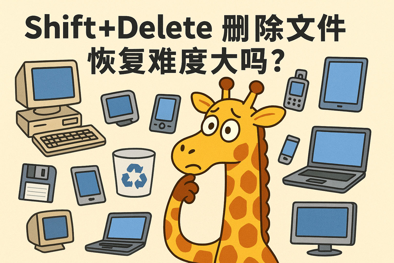 Shift+Delete删除文件恢复难度大吗?