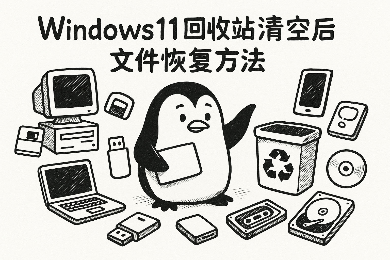 Windows11回收站清空后文件恢复方法