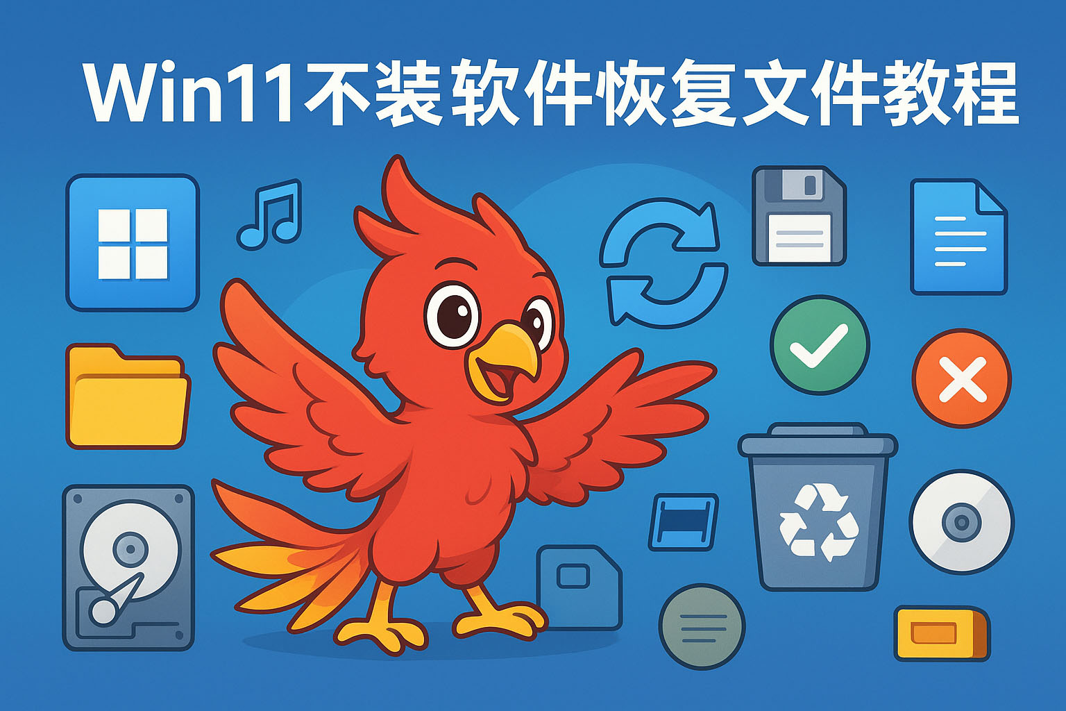 Win11不装软件恢复文件教程