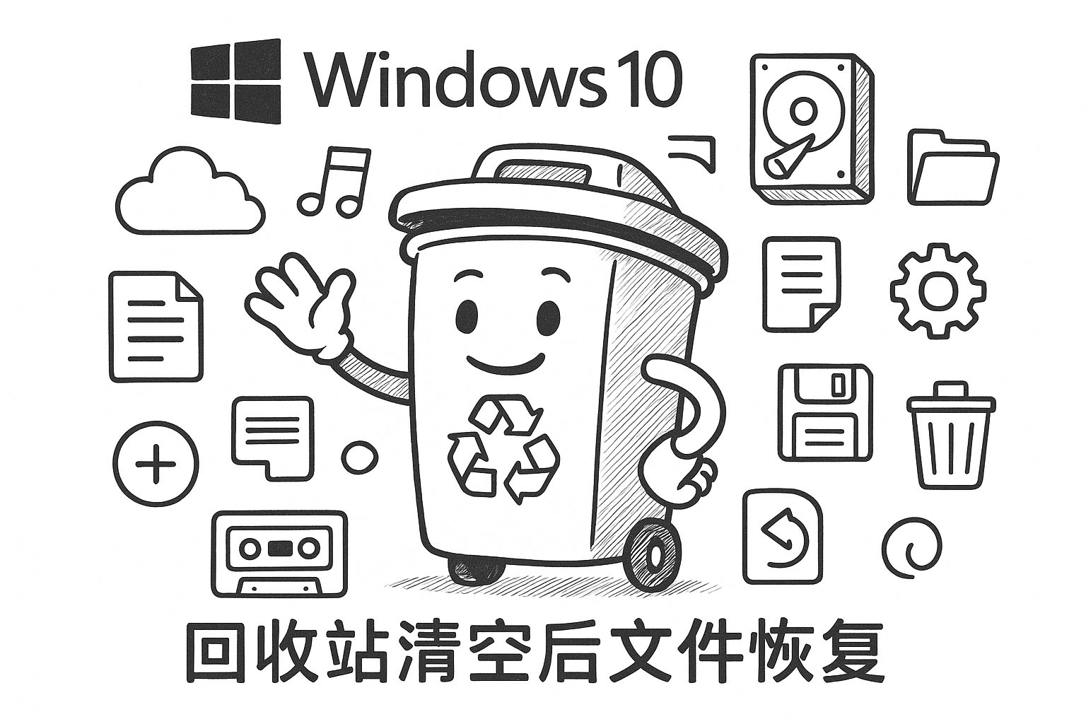 Windows10回收站清空后文件恢复