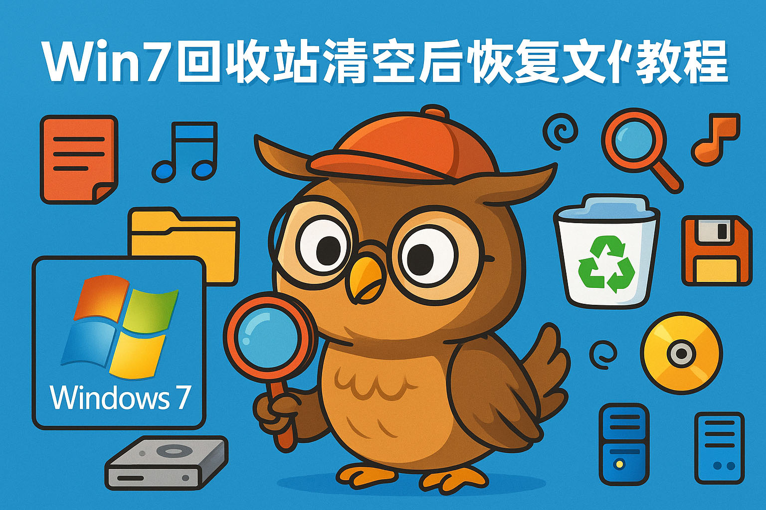 Win7回收站清空后恢复文件教程
