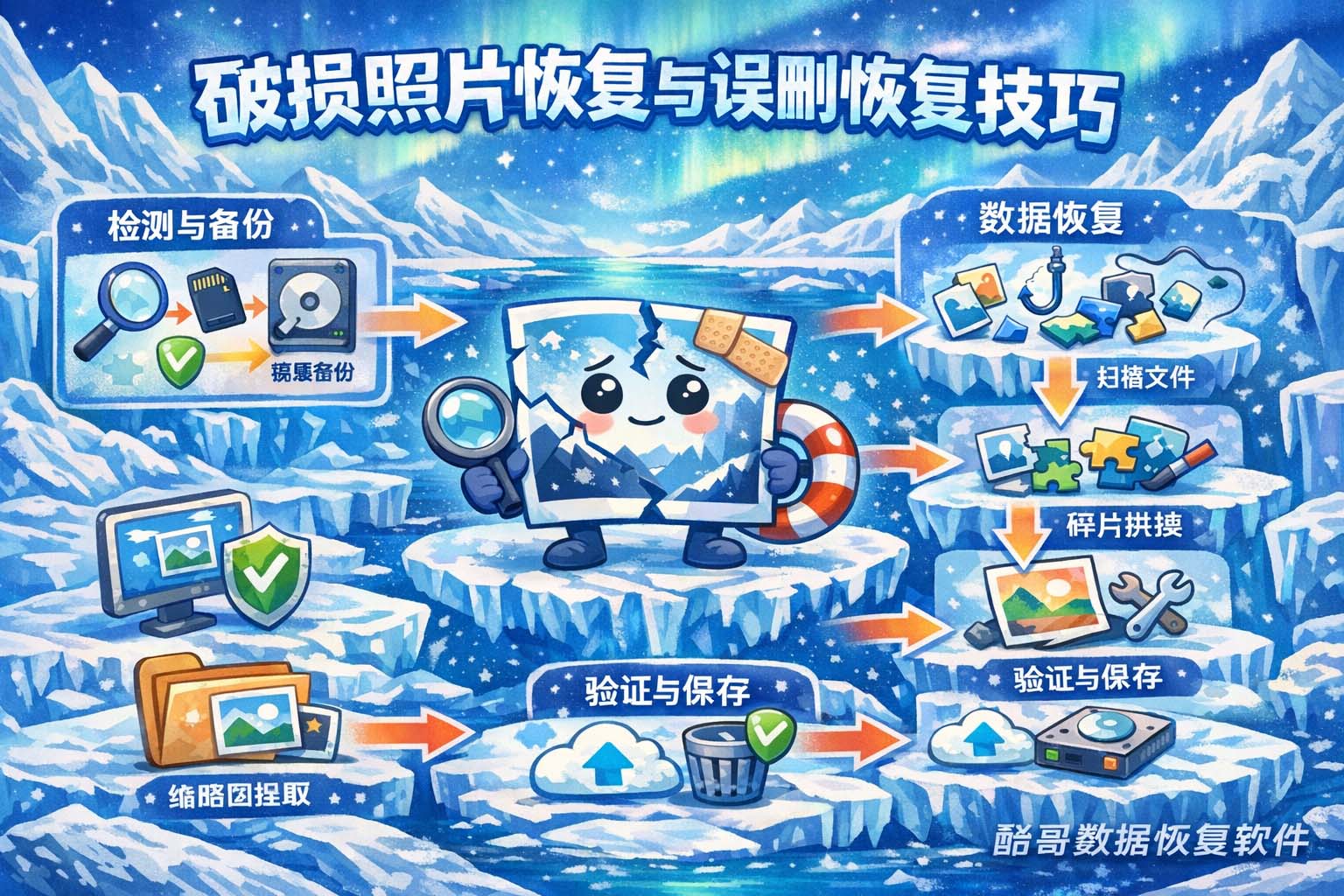 破损照片恢复与误删恢复技巧