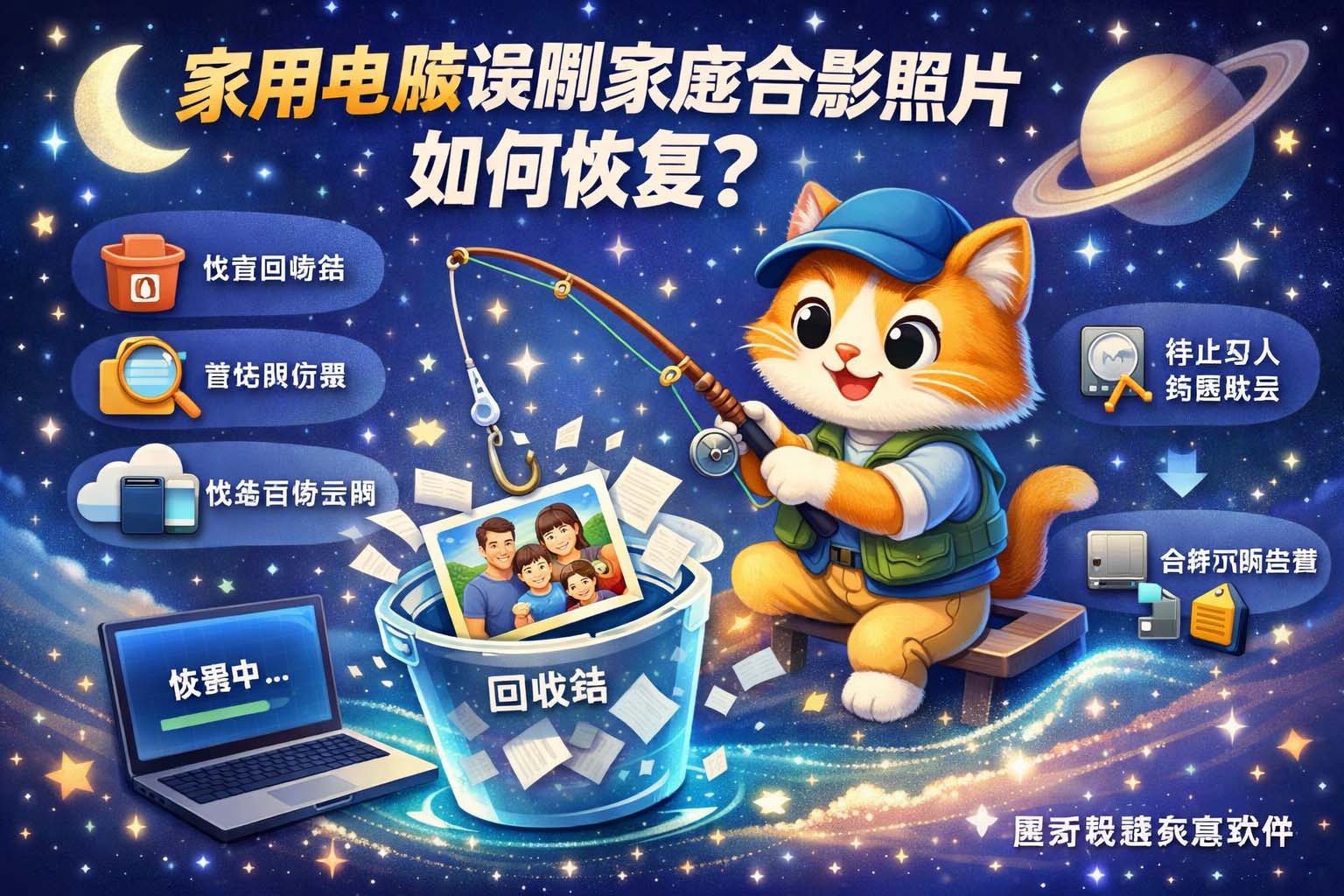 家用电脑误删家庭合影照片如何恢复?