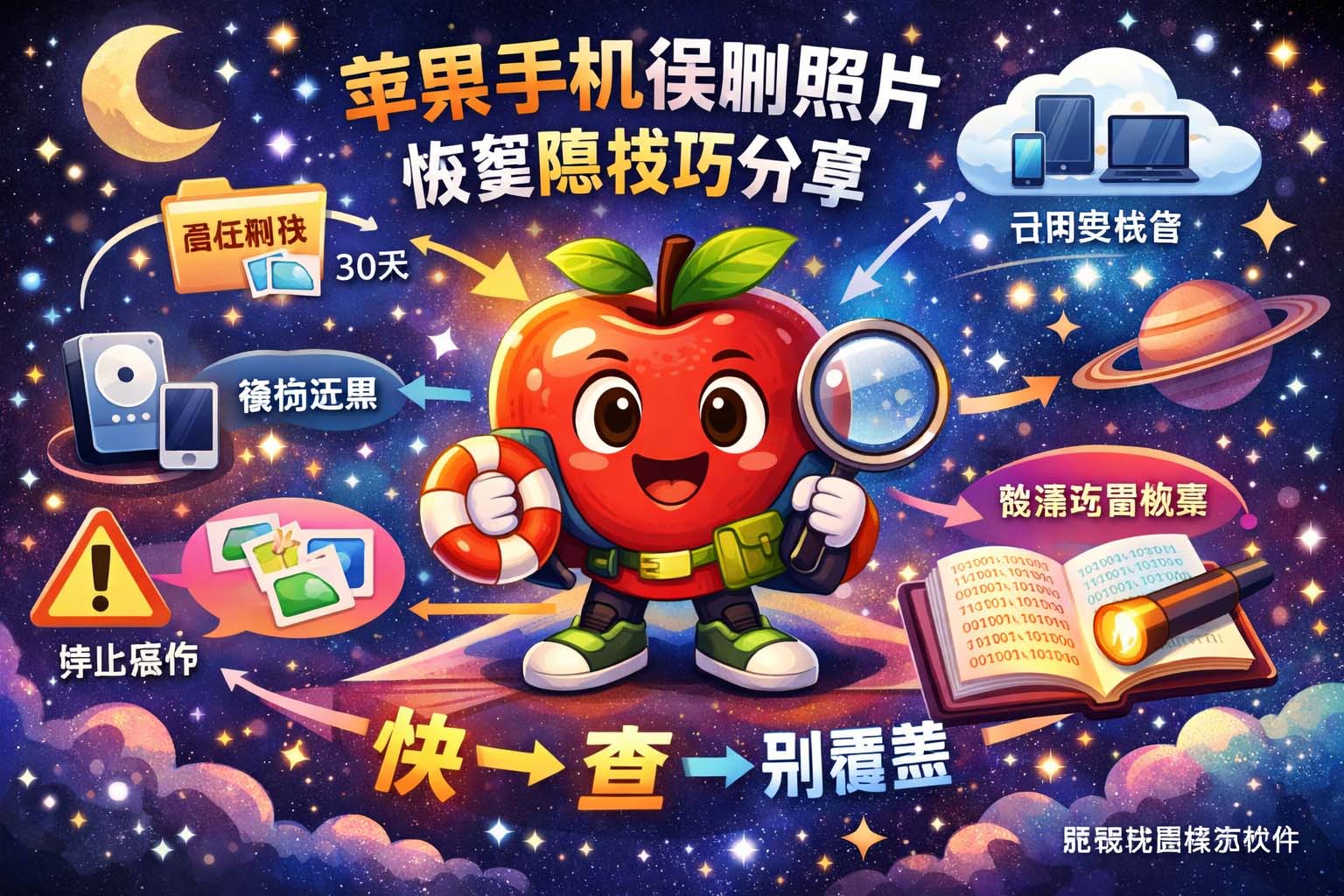 苹果手机误删照片恢复隐藏技巧分享