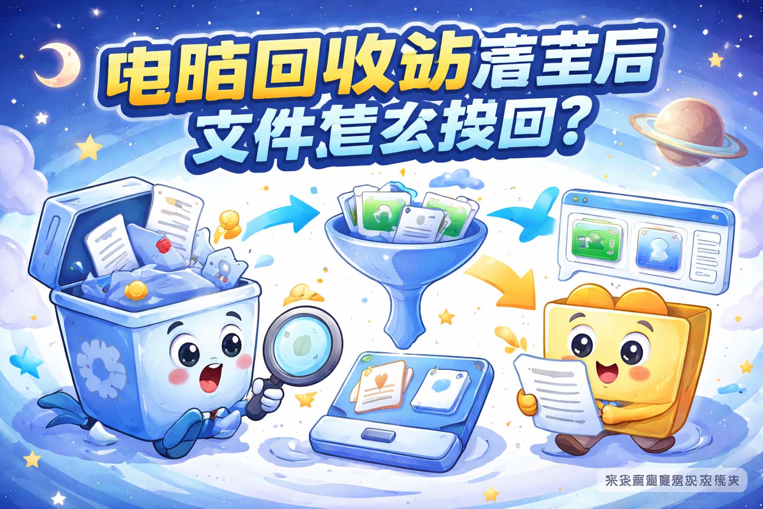 电脑回收站清空后文件怎么找回?